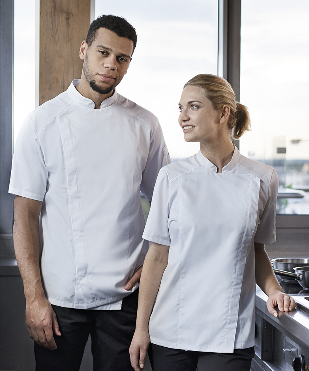 Short-Sleeve Chef Jacket