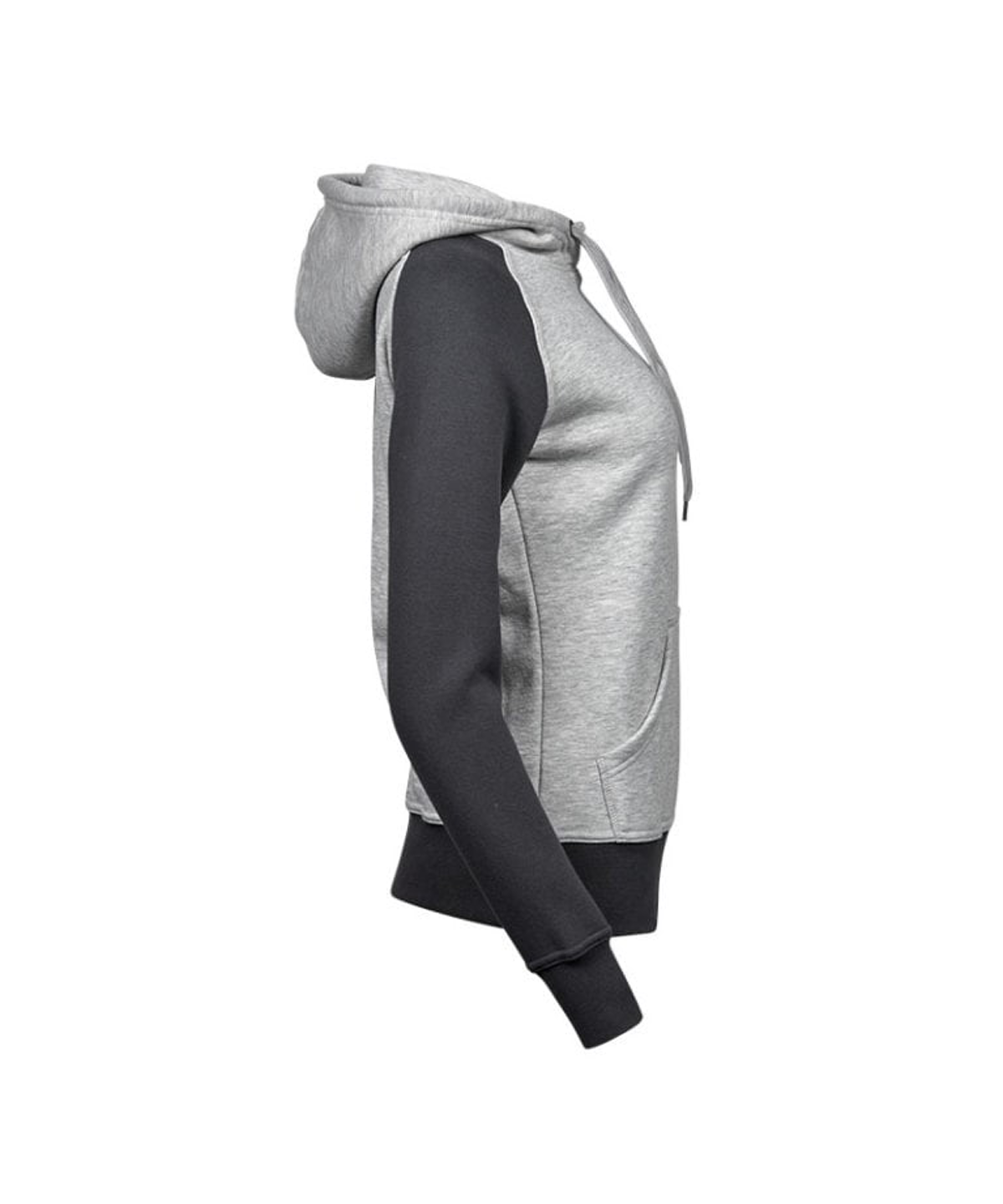 Ladies Two-Tone Hooded Sweatshirt