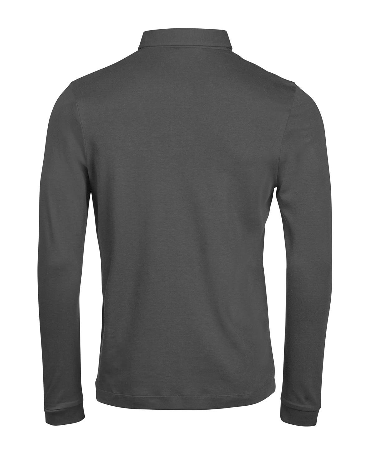 Pima cotton long-sleeve polo