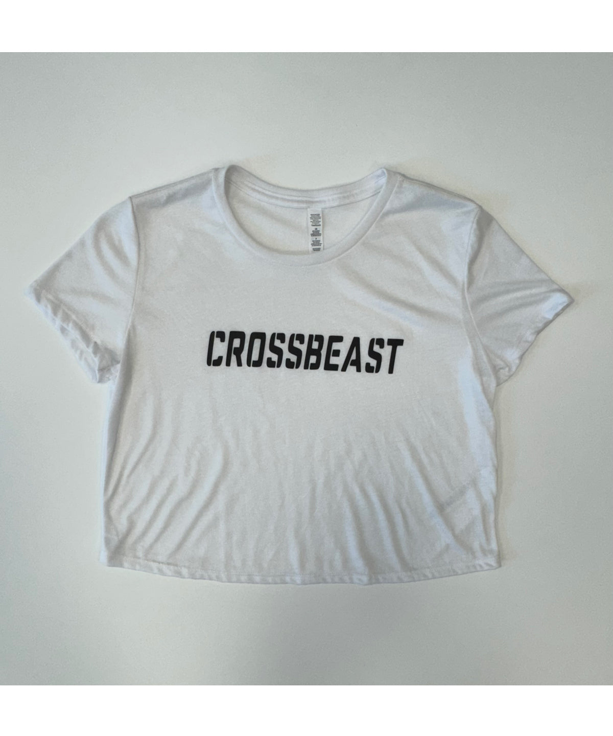 Crossbeast dames t-shirt cropped wit
