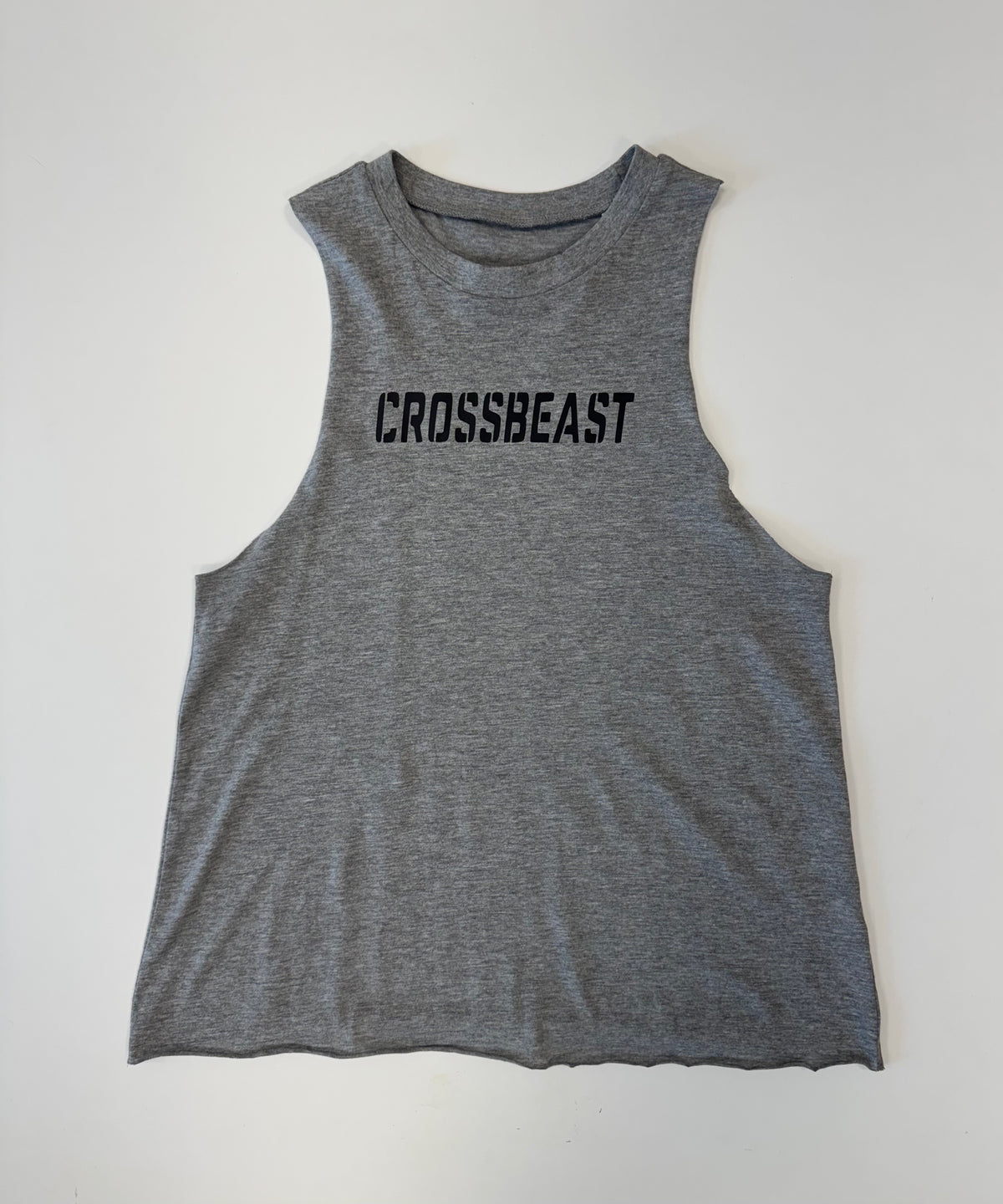 Crossbeast dames halter top lichtgrijs