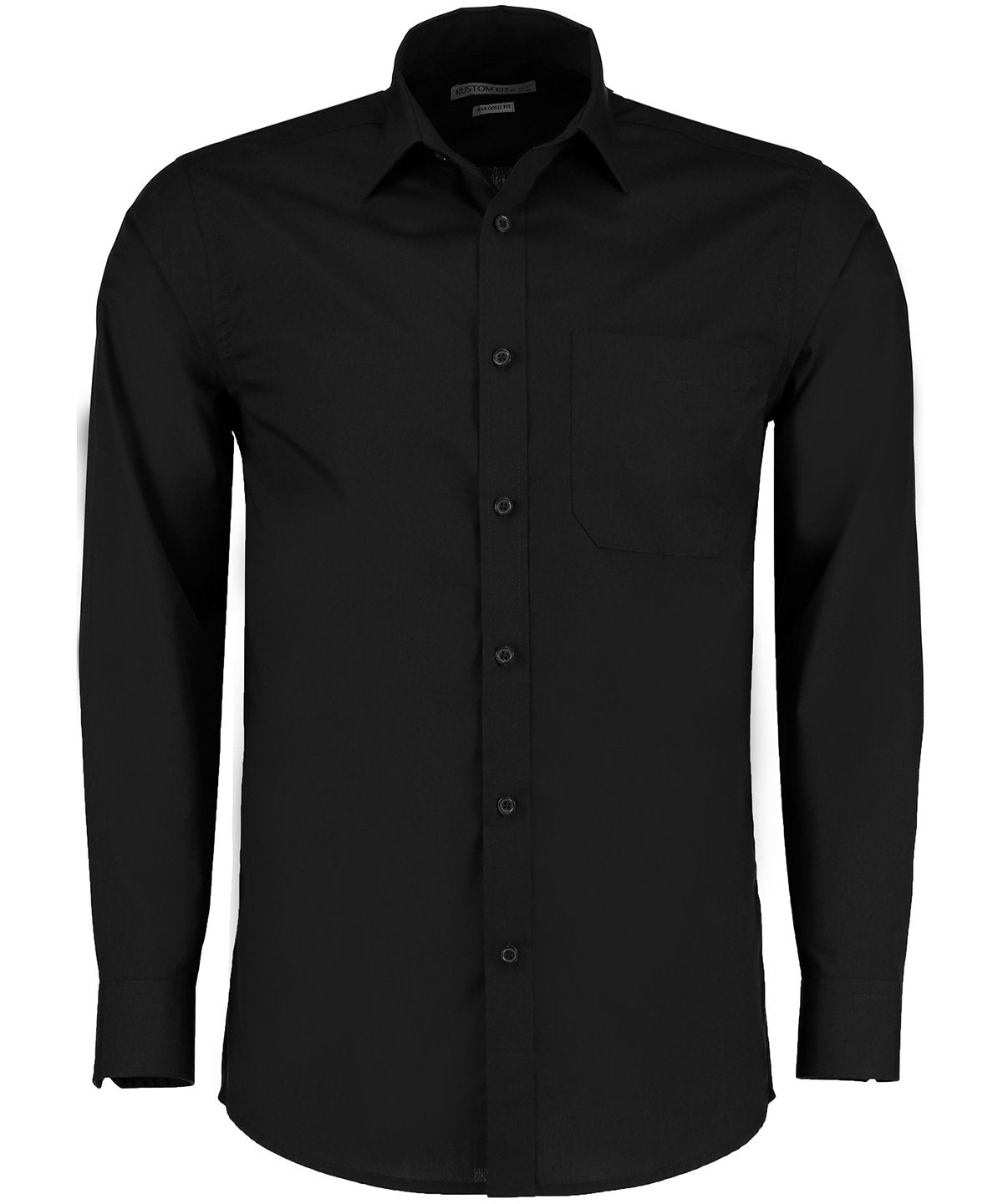 Poplin shirt long-sleeved