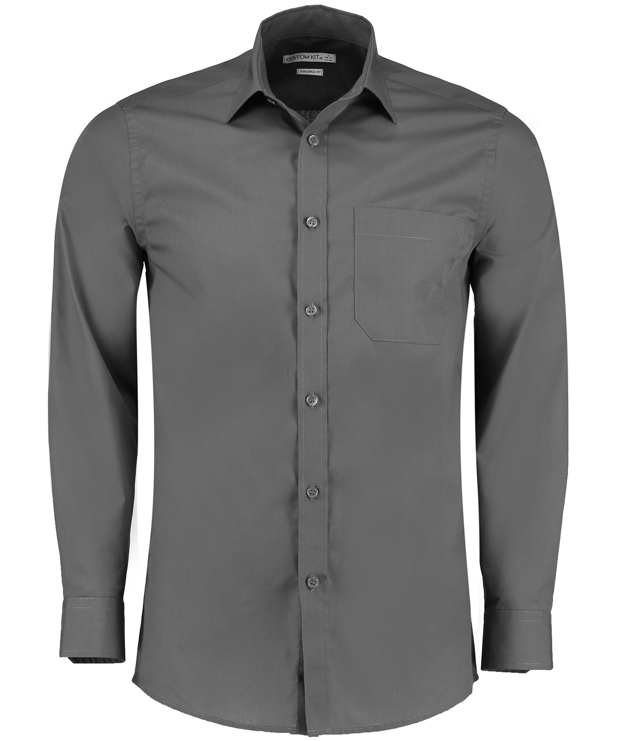 Poplin shirt long-sleeved