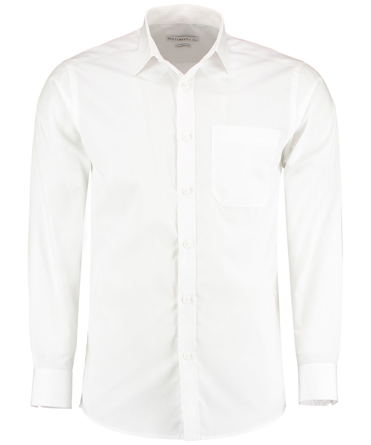 Poplin shirt long-sleeved