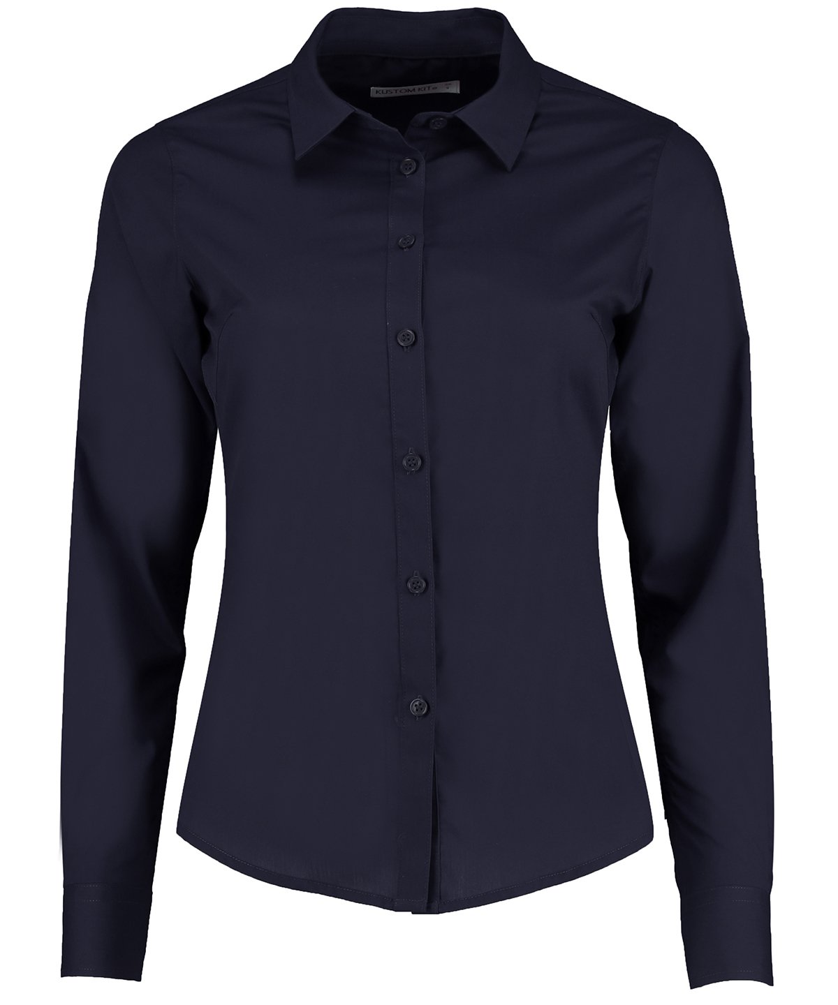 Women's poplin shirt long-sleeved
