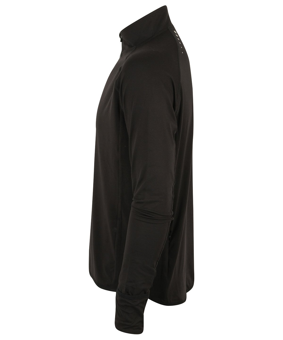 Long-sleeved ¼ zip top