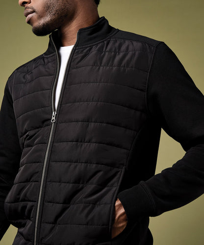 Regular fit quilted full-zip vest