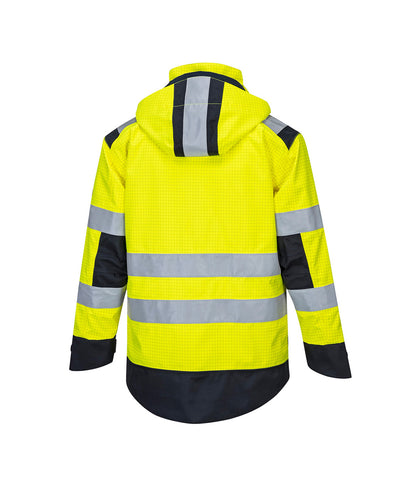 Portwest Modaflame Rain Multinorm Arc jack Geel/Marine