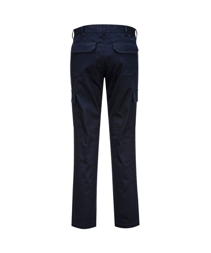 Portwest Stretch Slim Fit Combat Broek Navy
