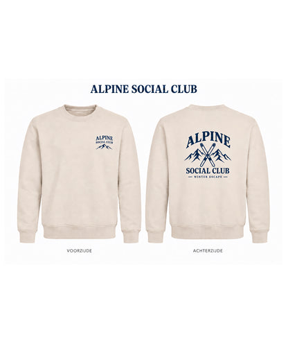 Wintersport sweaters unisex crème
