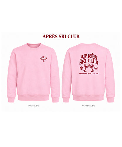 Wintersport sweaters unisex roze