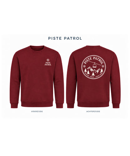 Wintersport sweaters unisex burgundy