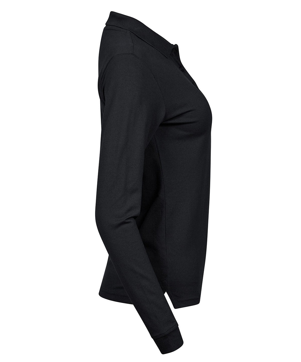 Women's luxury stretch long sleeve polo