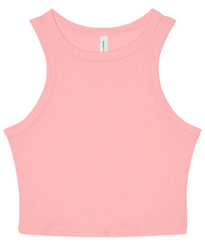 Women's micro rib racer tank
