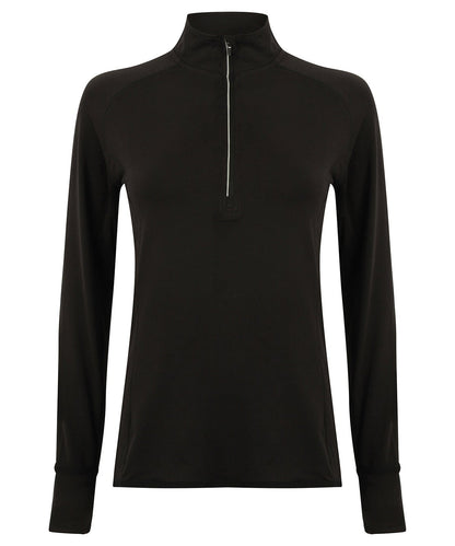 Women's long-sleeved ¼ zip top
