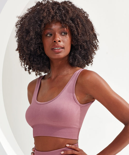 Women's ribbed seamless '3D fit' multi-sport bra