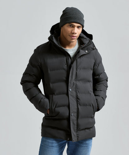 Men's recycled longline padded jacket