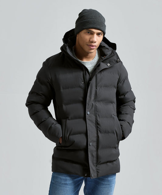 Men's recycled longline padded jacket