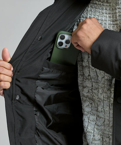 Men's recycled longline padded jacket