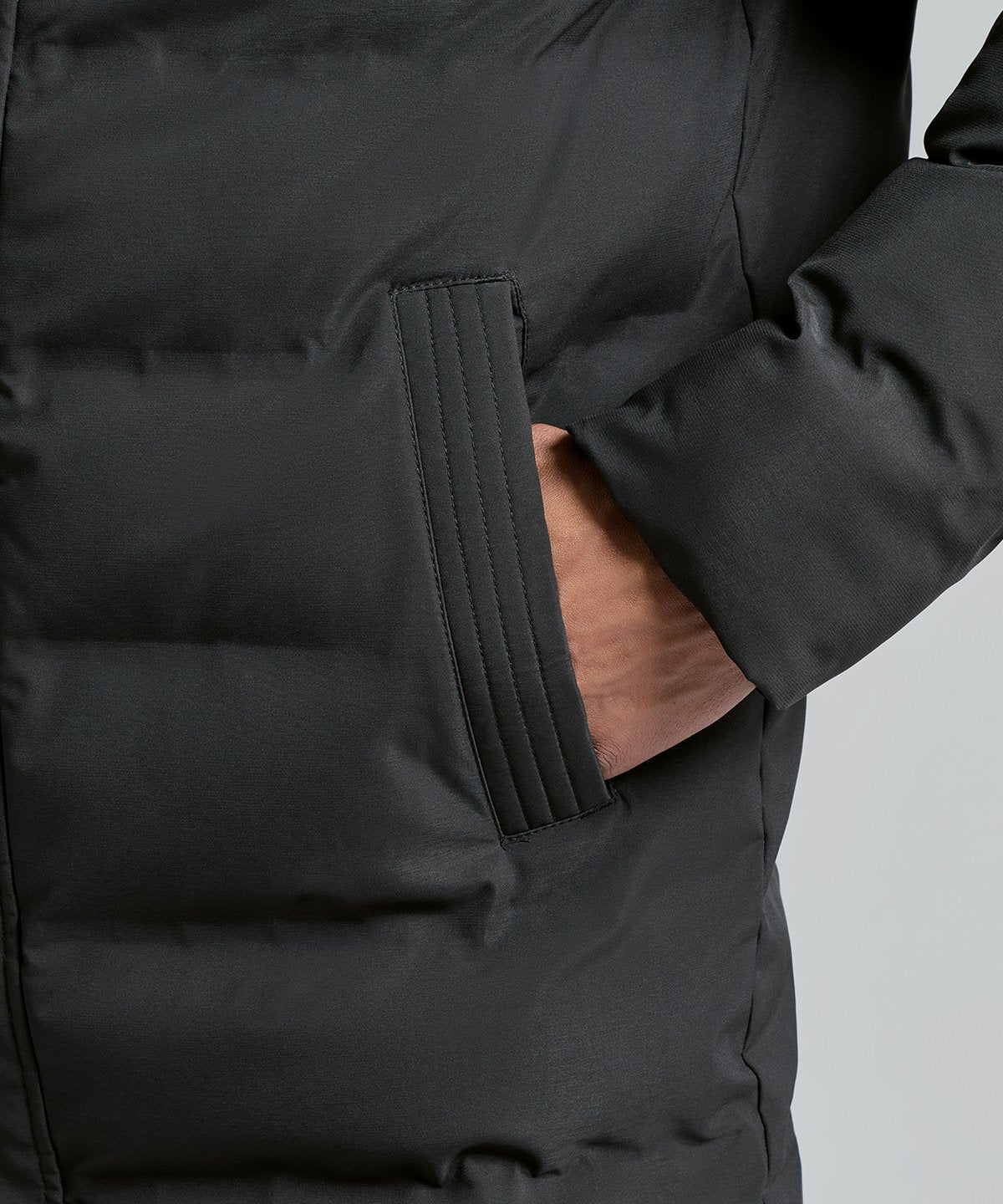 Men's recycled longline padded jacket