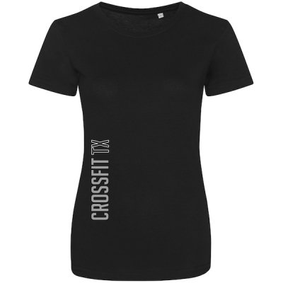 Dames T-shirt verticaal logo CF TX